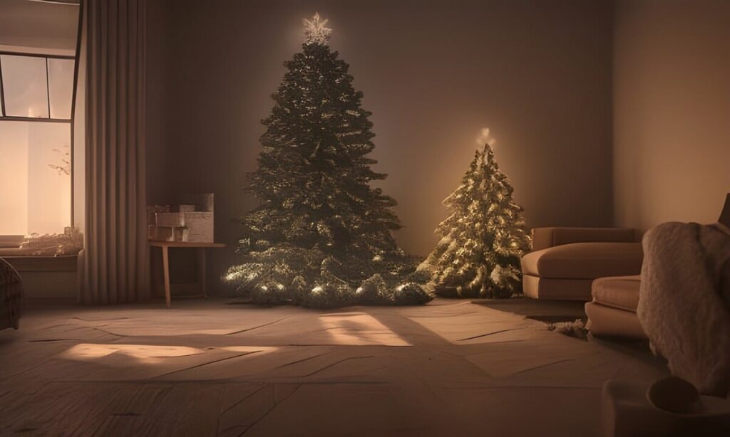 Creative Ideas for Christmas Tree Lights on Wall