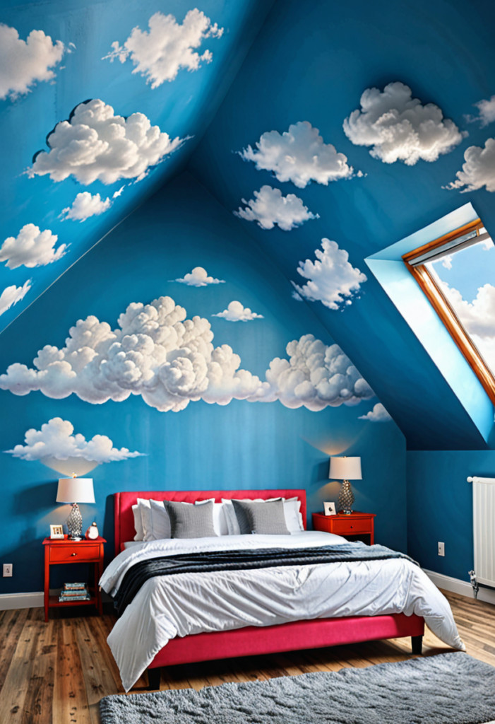 Paint Whimsical Cloud Murals