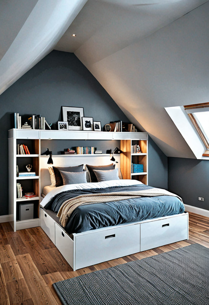 Use Storage Beds and Headboards