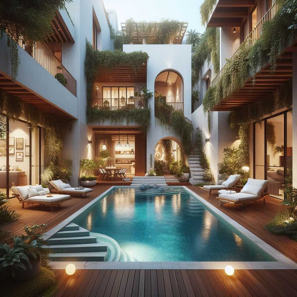 Courtyard Pools Embracing Indoor-Outdoor Living