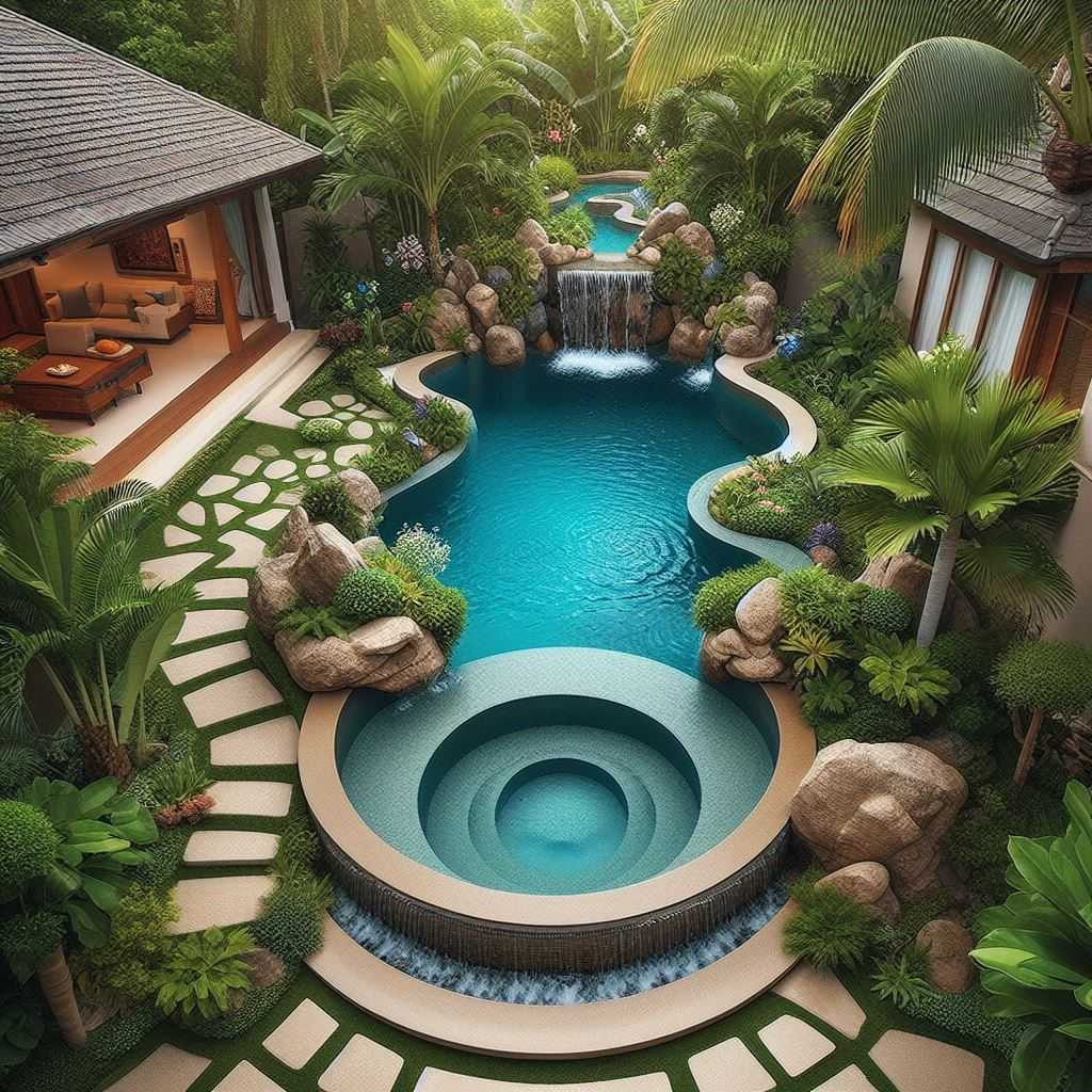Lagoon-Style Pools A Tropical Oasis