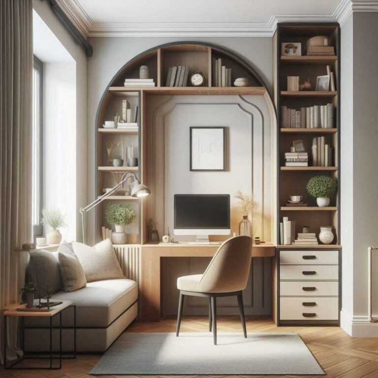 27 Clever Home Office Nook Ideas to Maximize Your Living Room Space ...