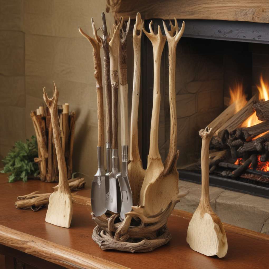 Antler Fireplace Tools