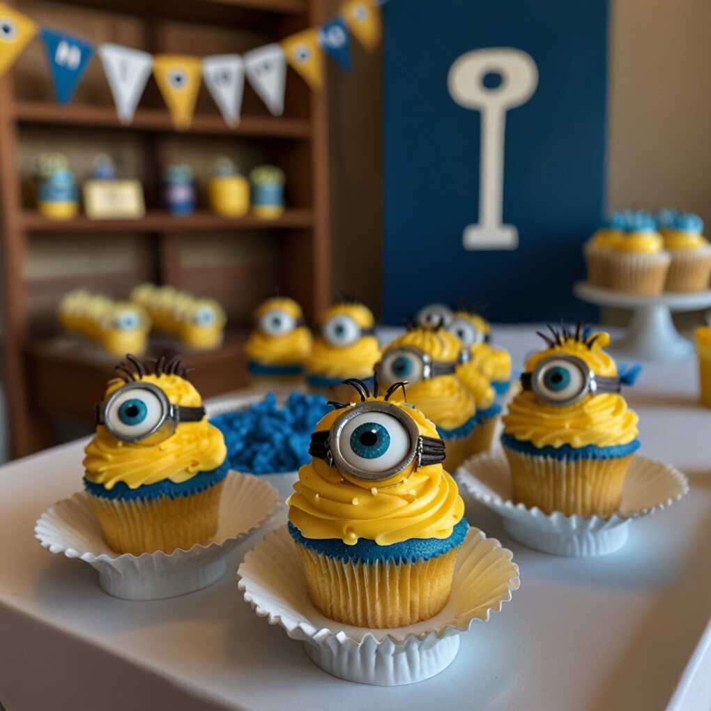 Minion Cupcake Decorating