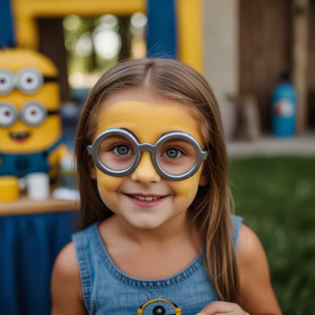 16. Minion Face Painting