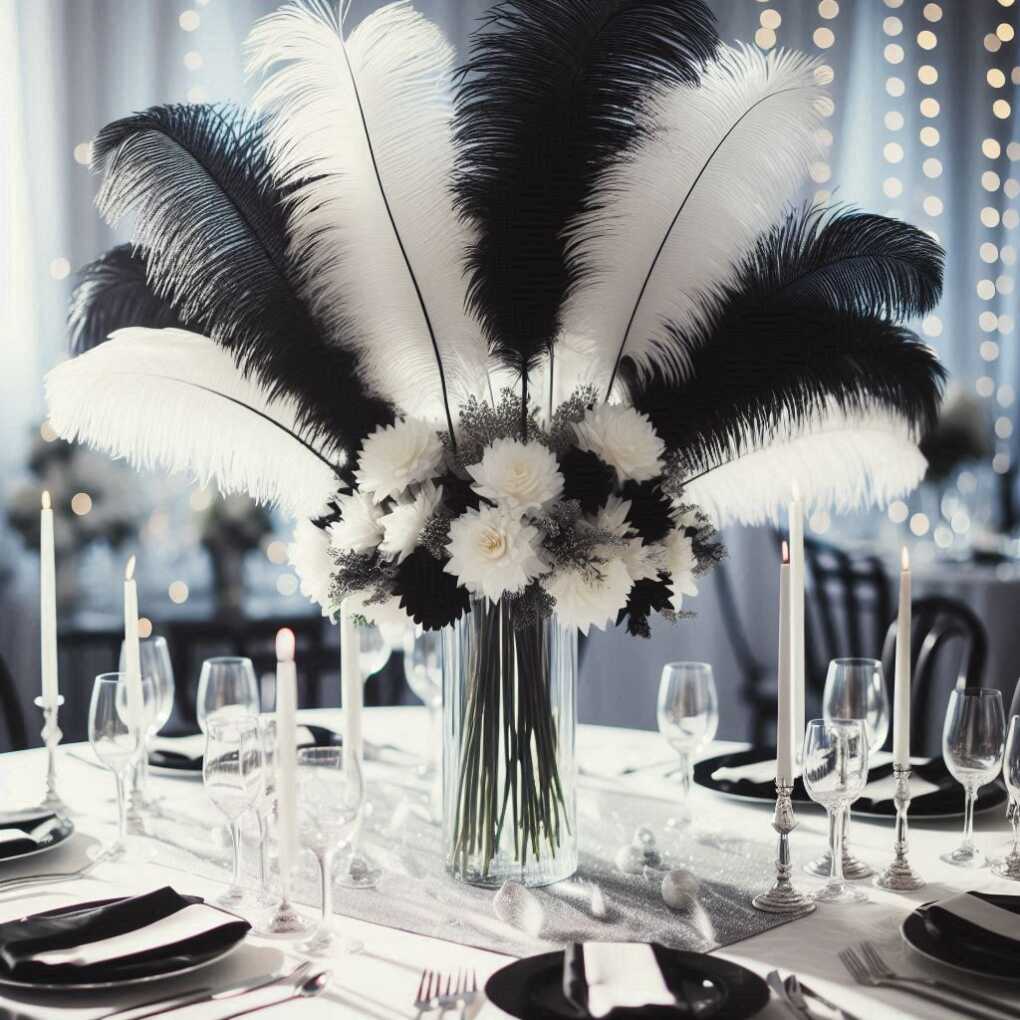 5. Feather Centerpieces