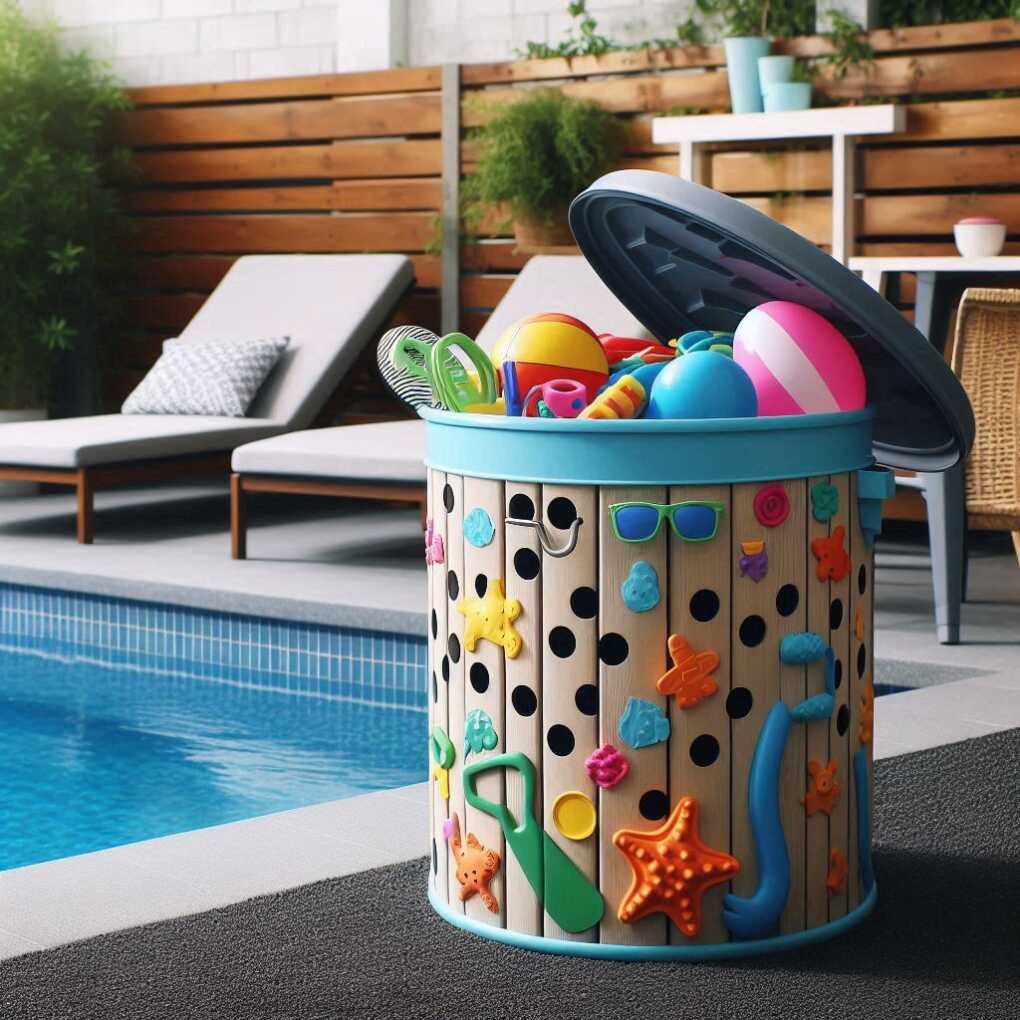 DIY Pool Toy Storage