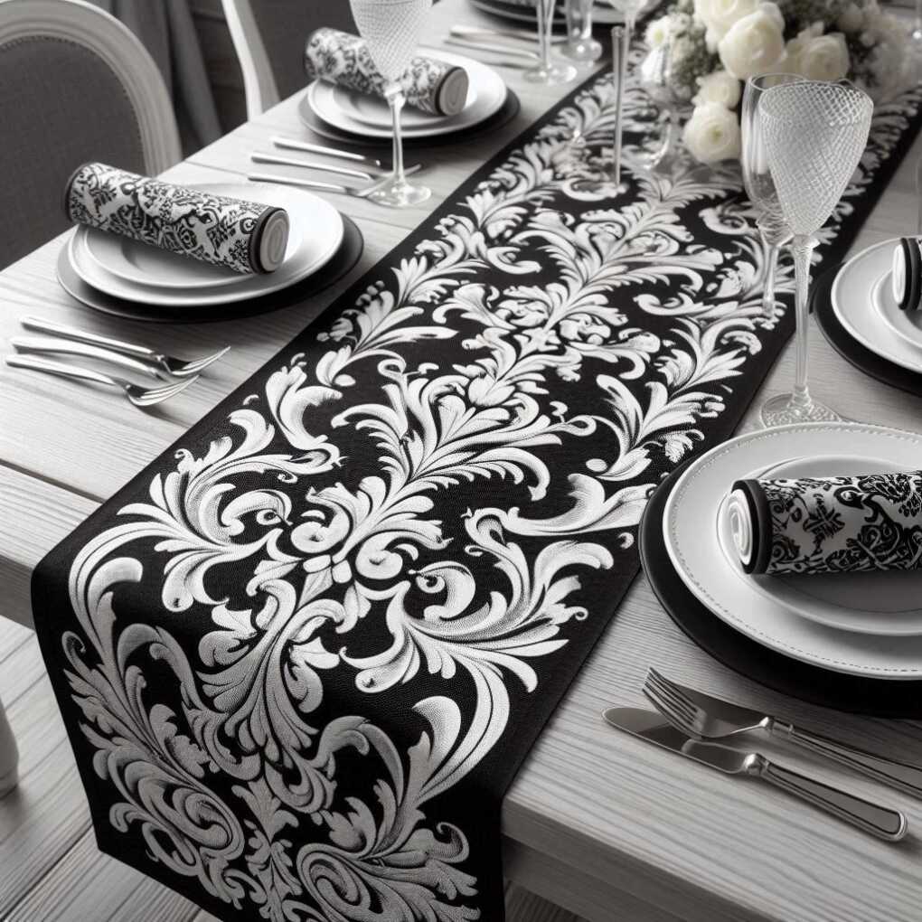 Damask Table Runners