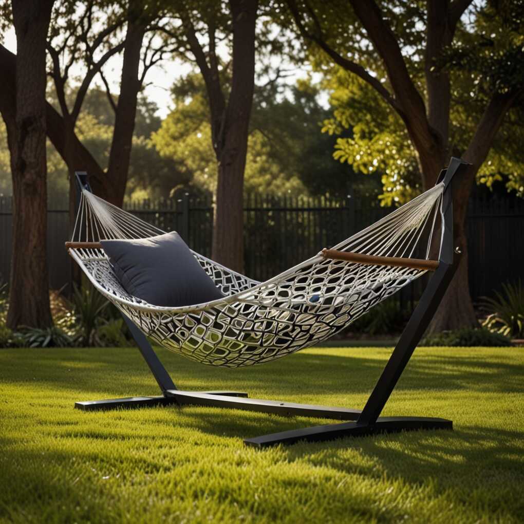 Geometric Metal Frame Hammock