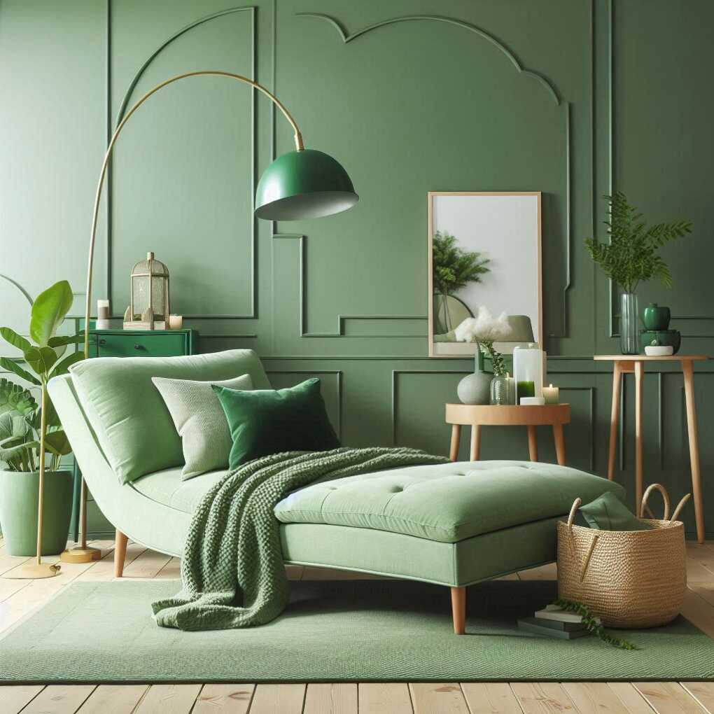 Green Chaise Lounge