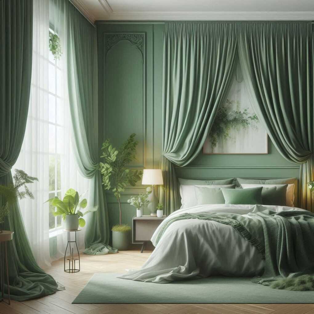 Green Curtain Panels