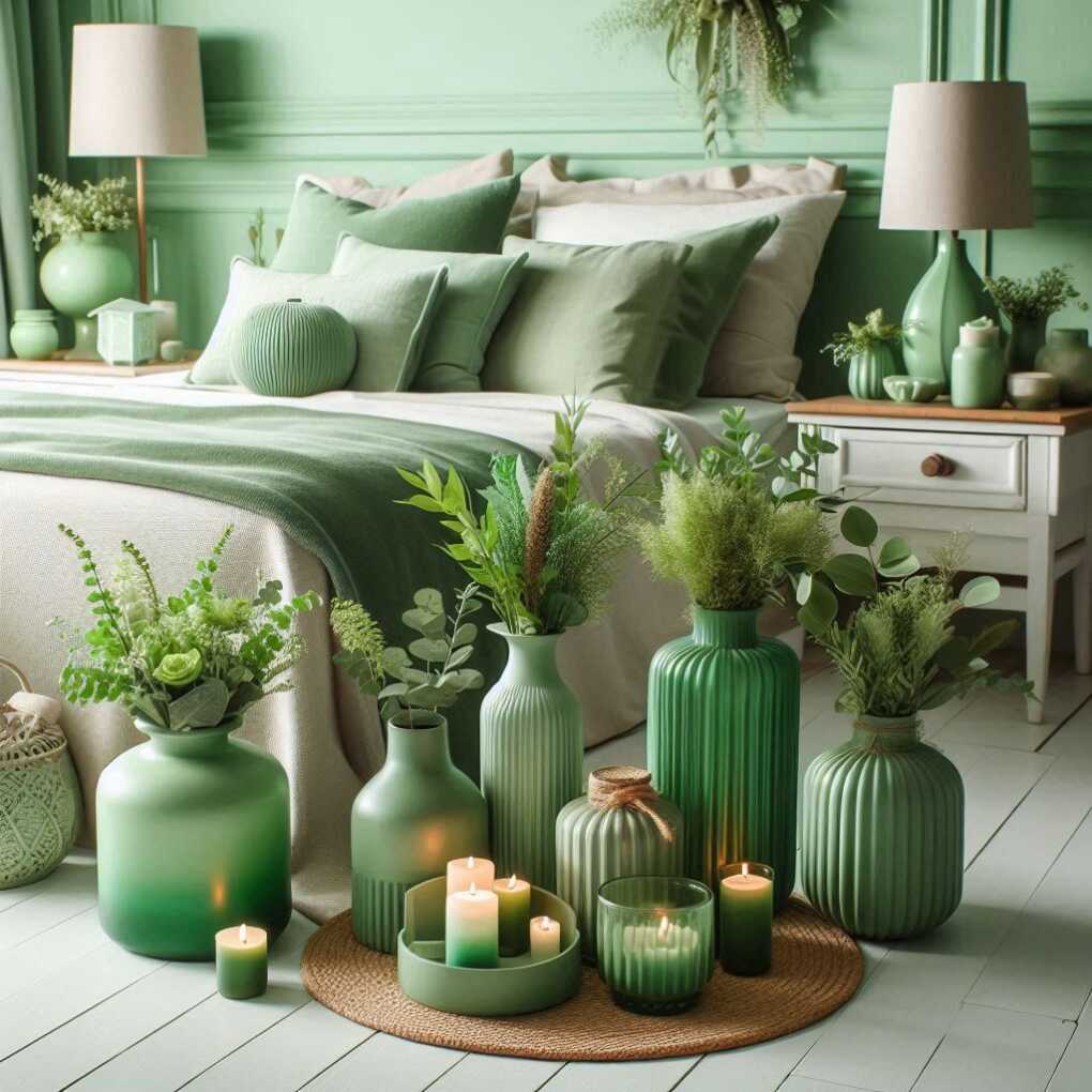 Green Vases