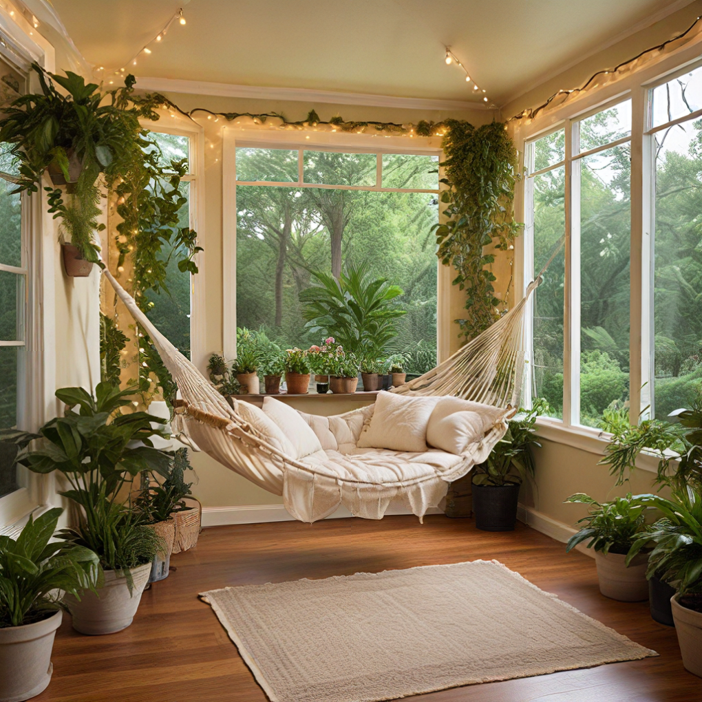 Indoor-Outdoor Sunroom Hammock