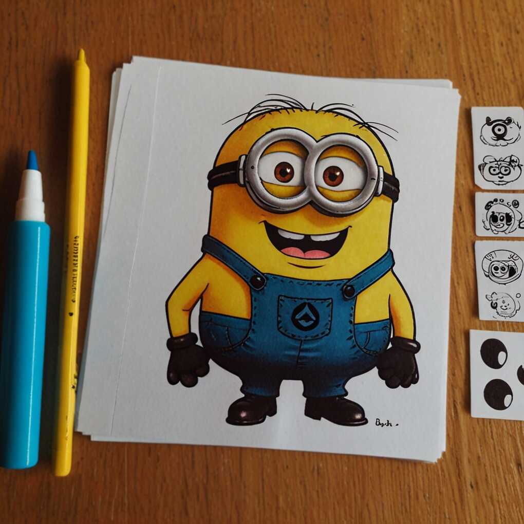 Minion Temporary Tattoo Station