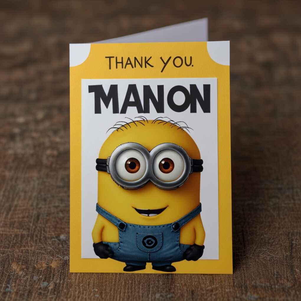 Minion Thank You Cards