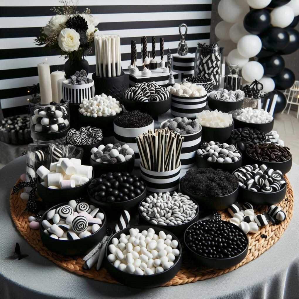 Monochrome Candy Buffet