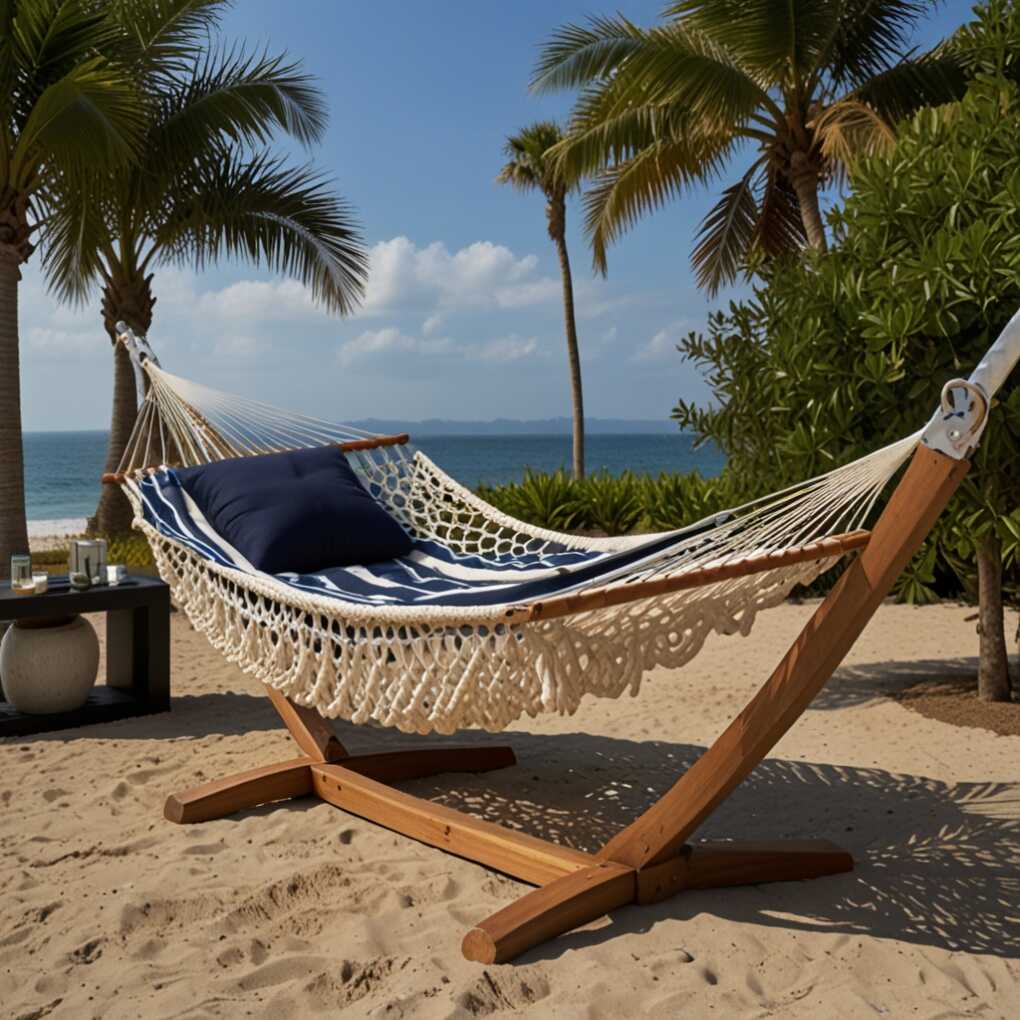 Nautical-Themed Rope Hammock