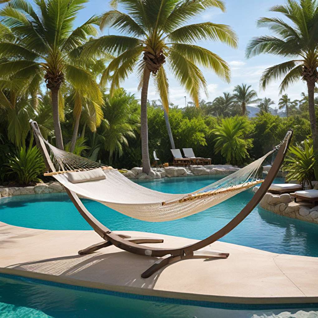 Poolside Hammock Oasis