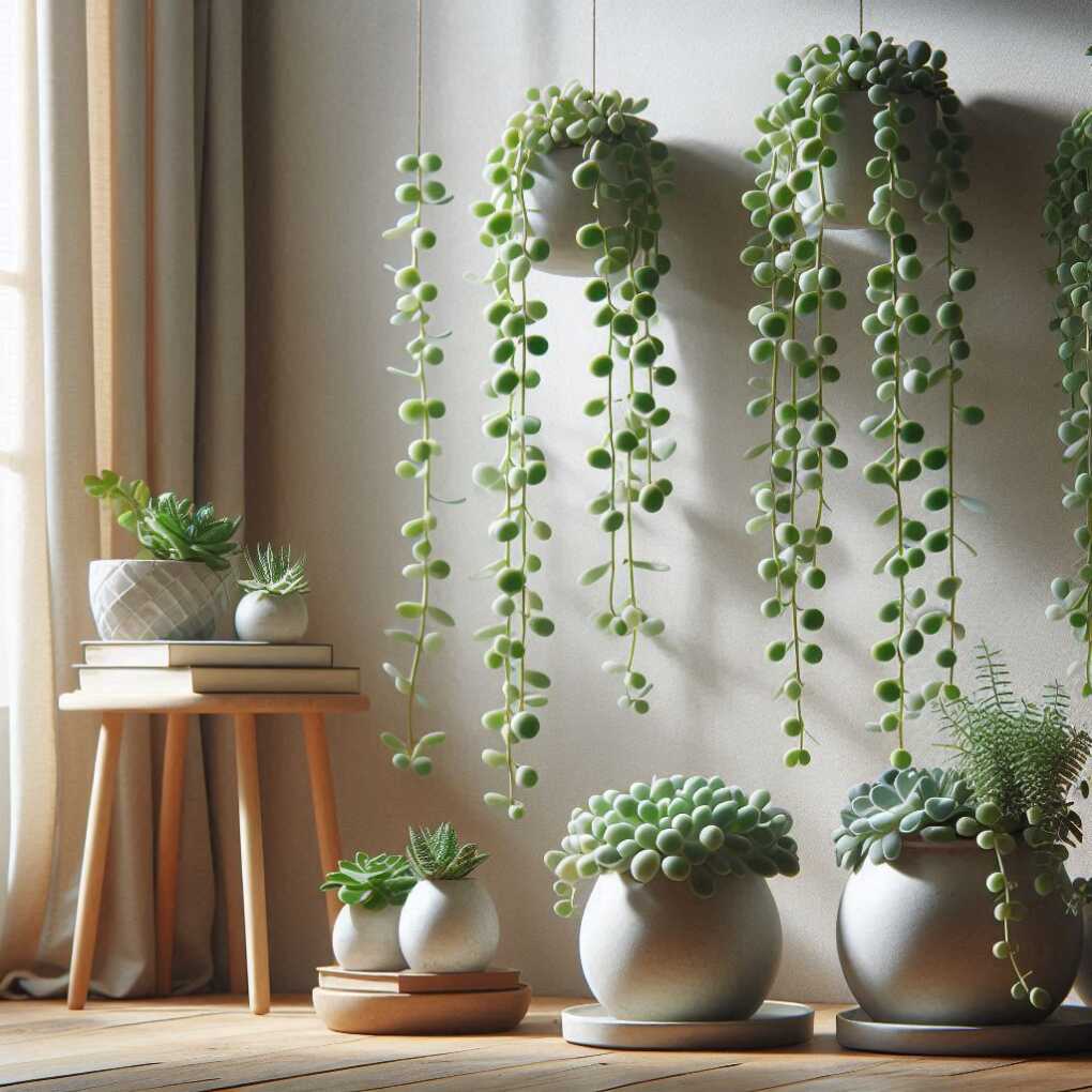 Senecio Rowleyanus (String of Pearls)