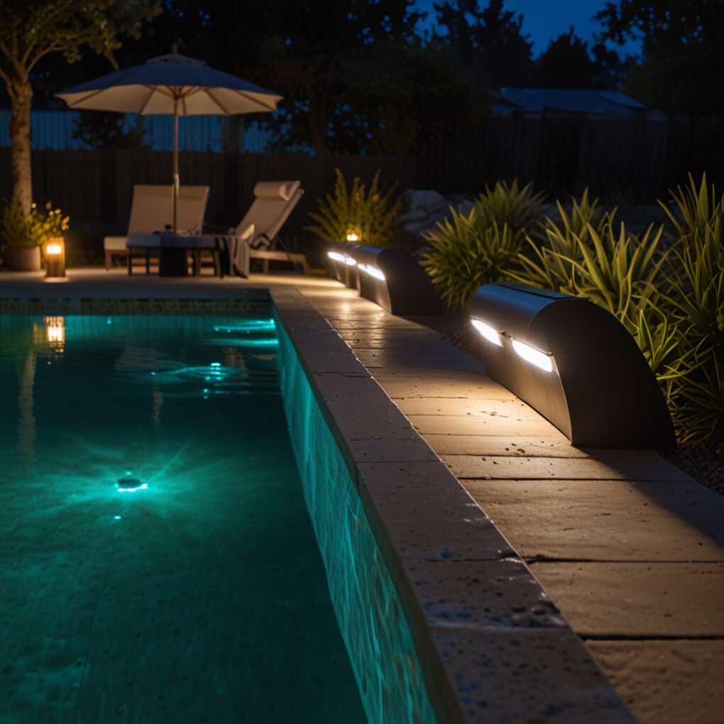 Solar-Powered Pool Lights