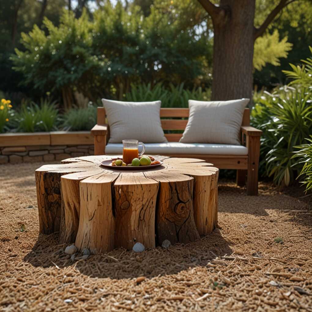 Tree Stump Bench