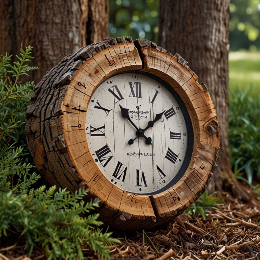 Tree Stump Clock