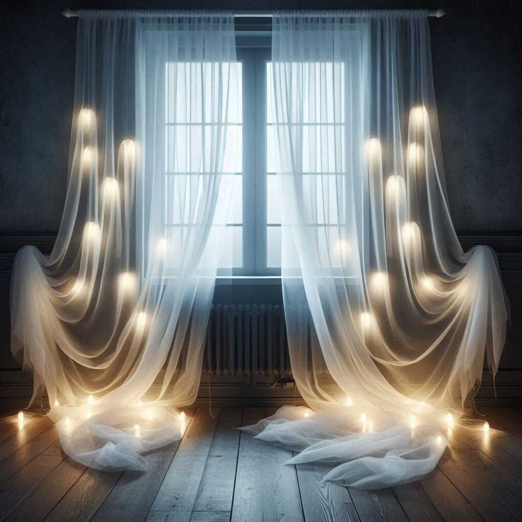 1. Ghostly Gauze Drapes