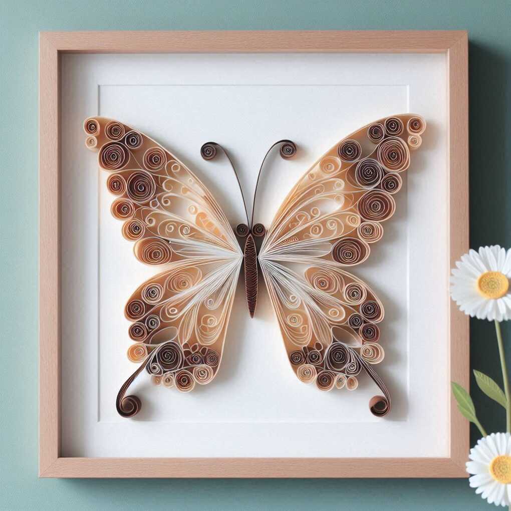 20. Butterfly Quilling Art