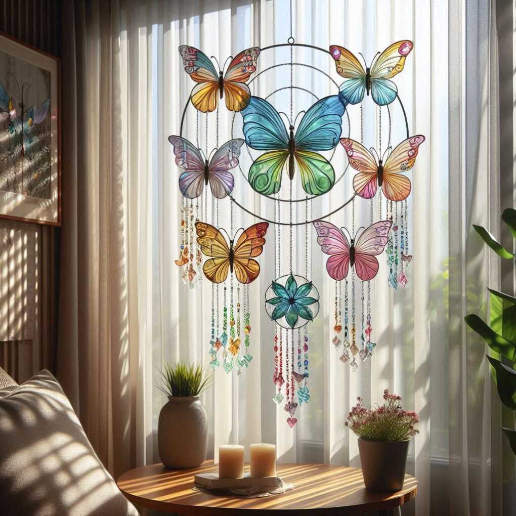 23. Butterfly Suncatcher Window Display