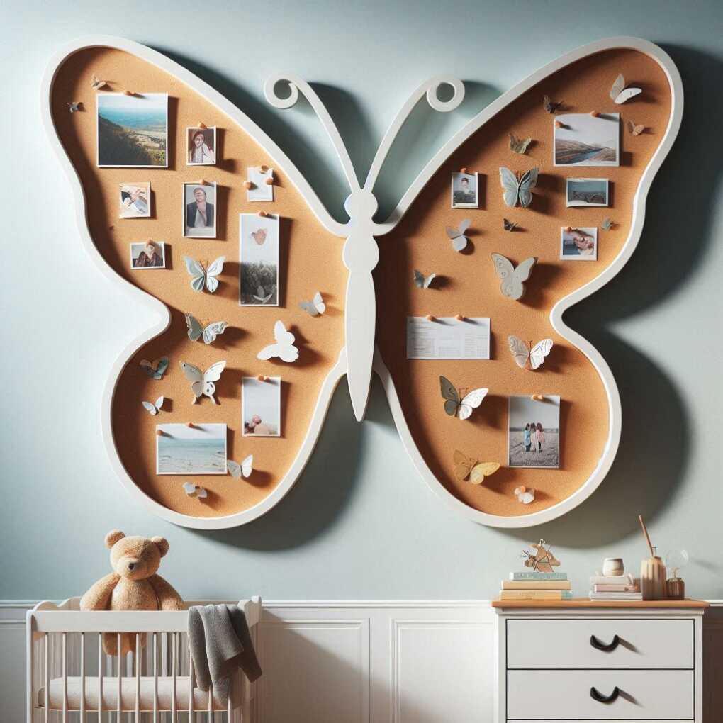 26. Butterfly-Shaped Bulletin Board