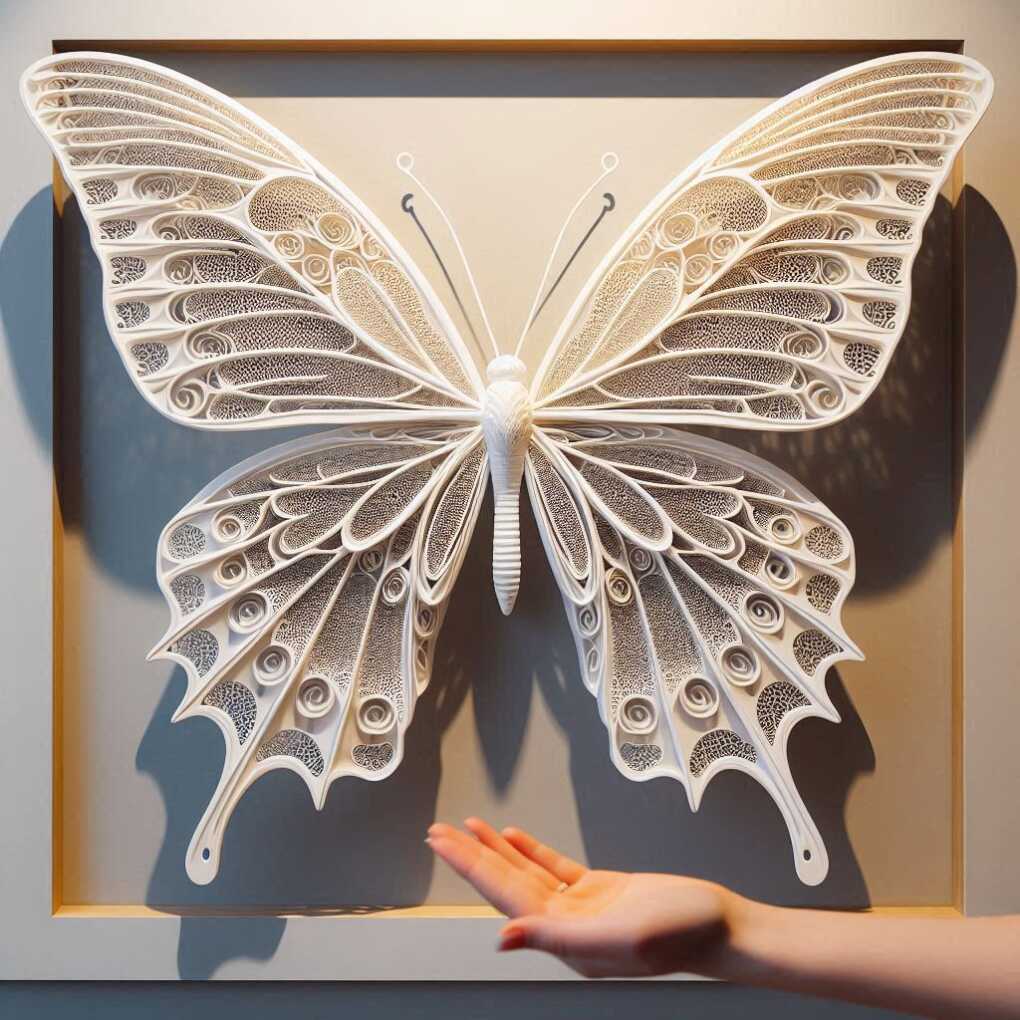 3D Printed Butterfly Wall Sculptures