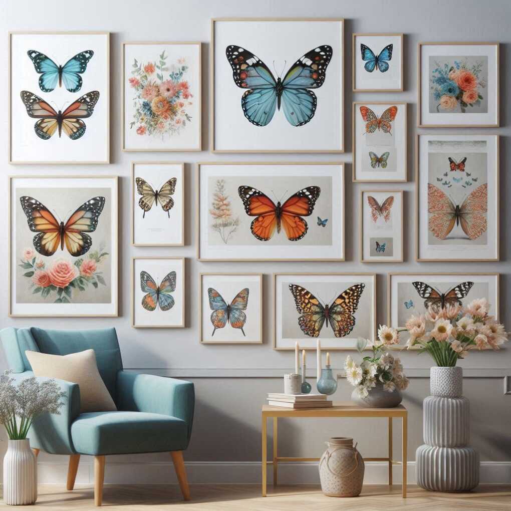 5. Butterfly-themed Gallery Wall