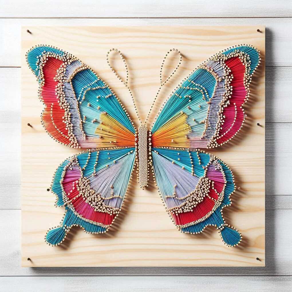 DIY Butterfly String Art