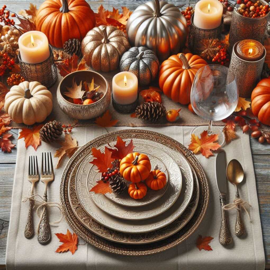 Autumn-Inspired Table Settings