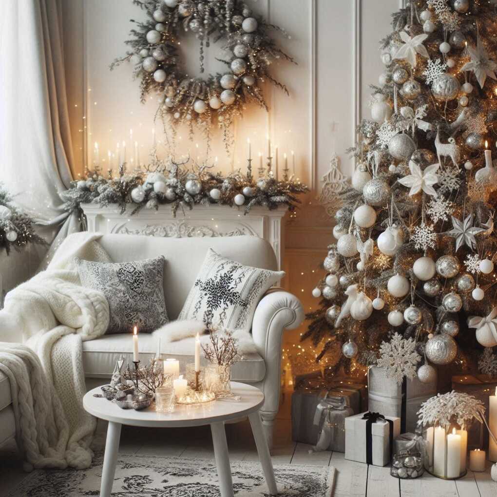 Black and White Christmas Decor Ideas