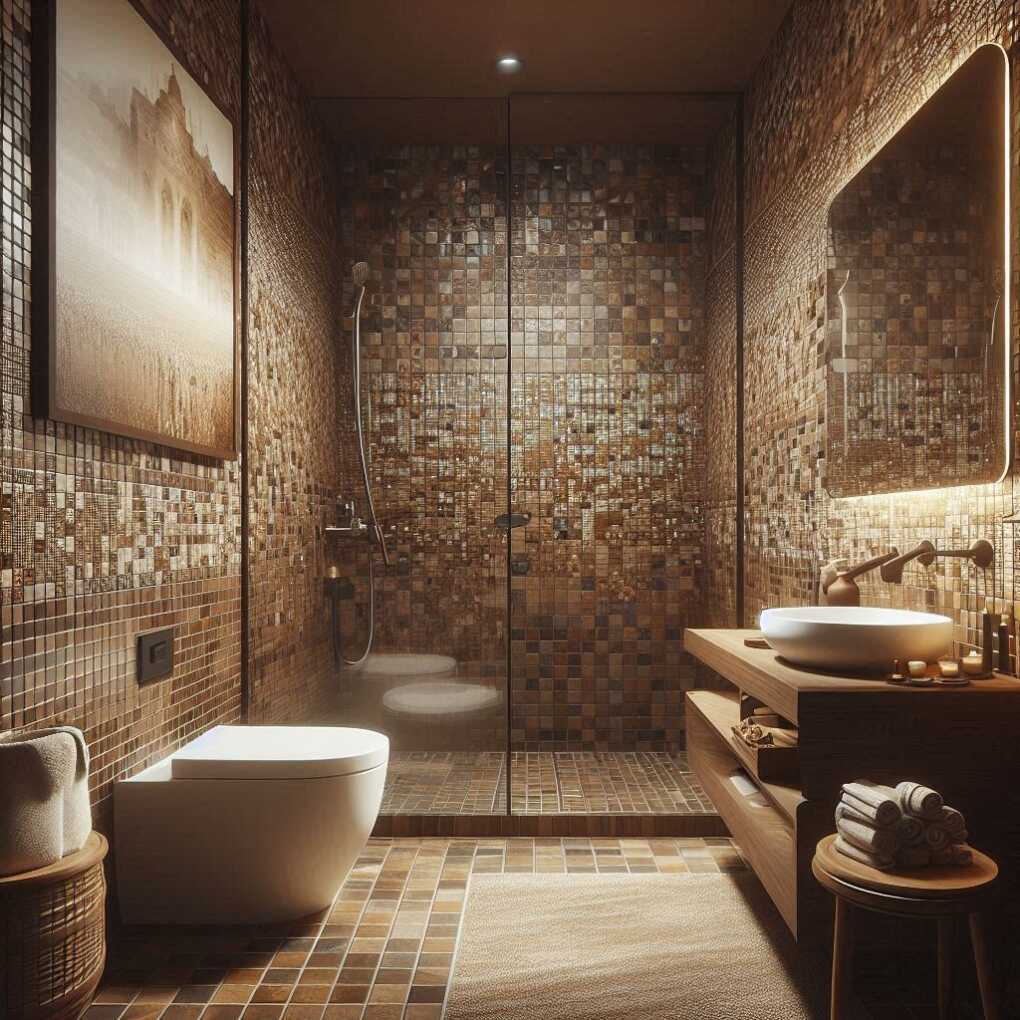 Brown Mosaic Tiles