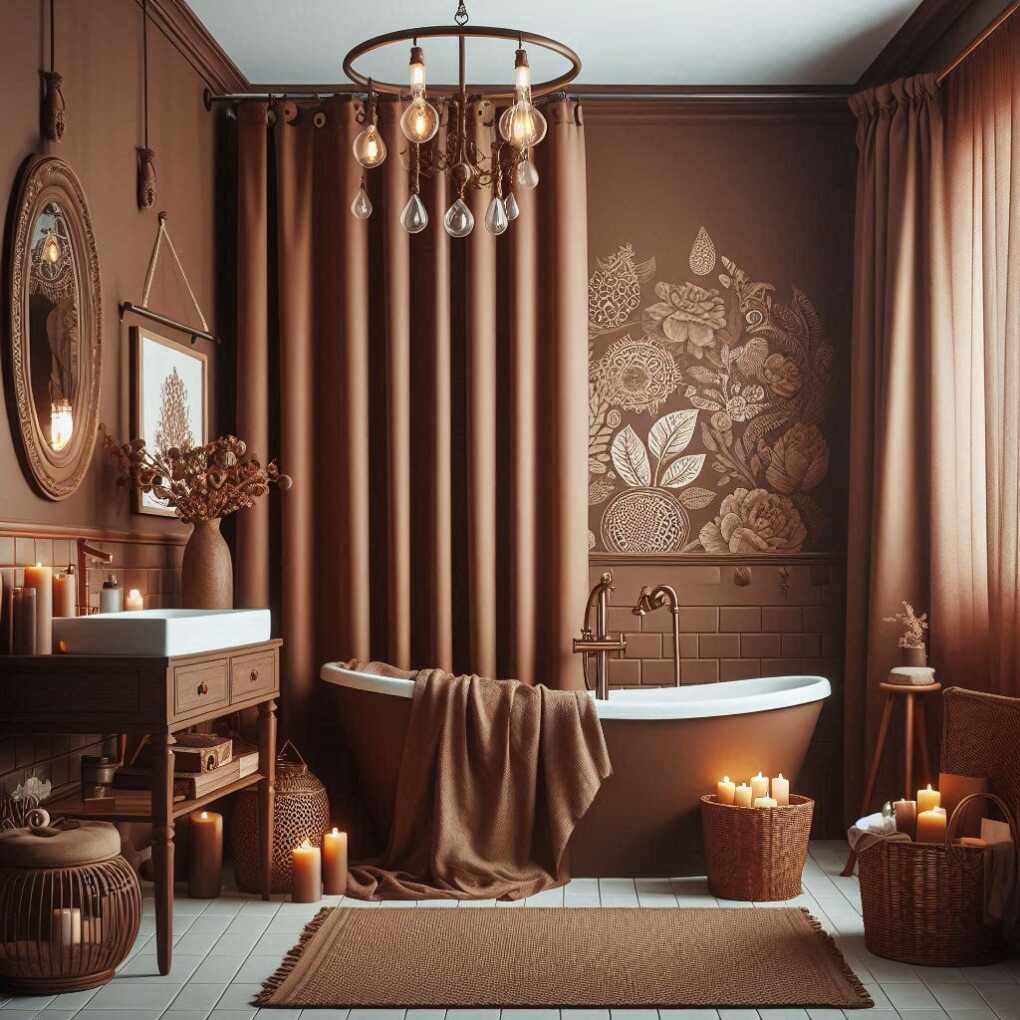 Brown Shower Curtains