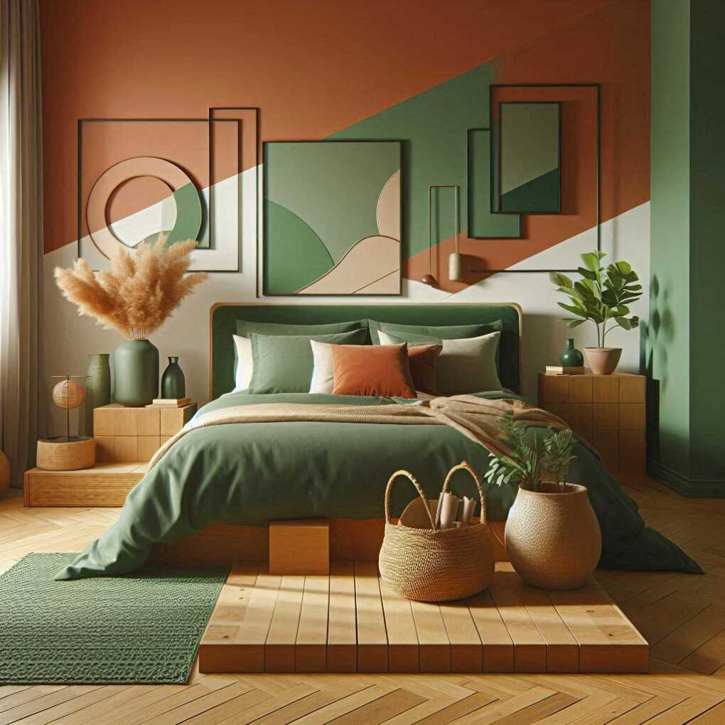 Earthy Terracotta and Green