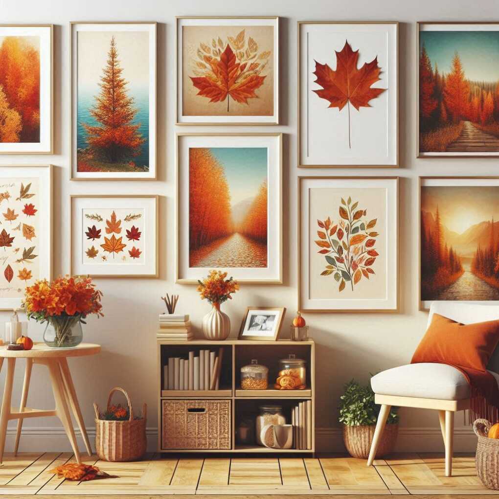 Fall-Themed Gallery Wall