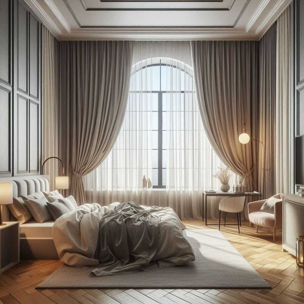 Floor-to-ceiling curtains