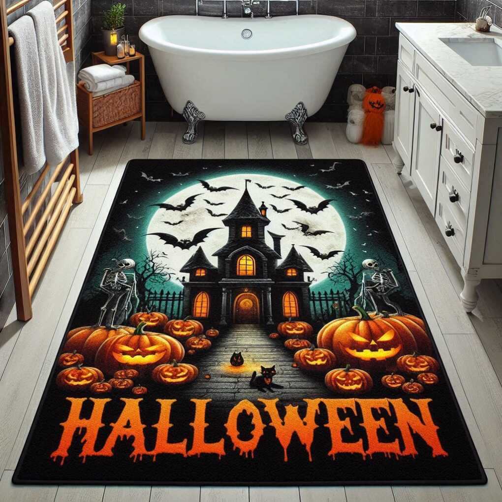 Halloween Bathroom Rug