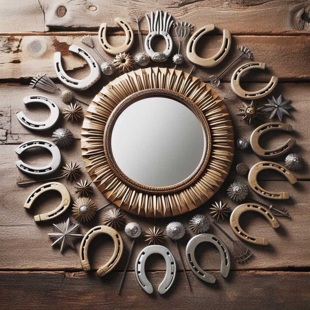 Lucky Horseshoe Mirror Frame