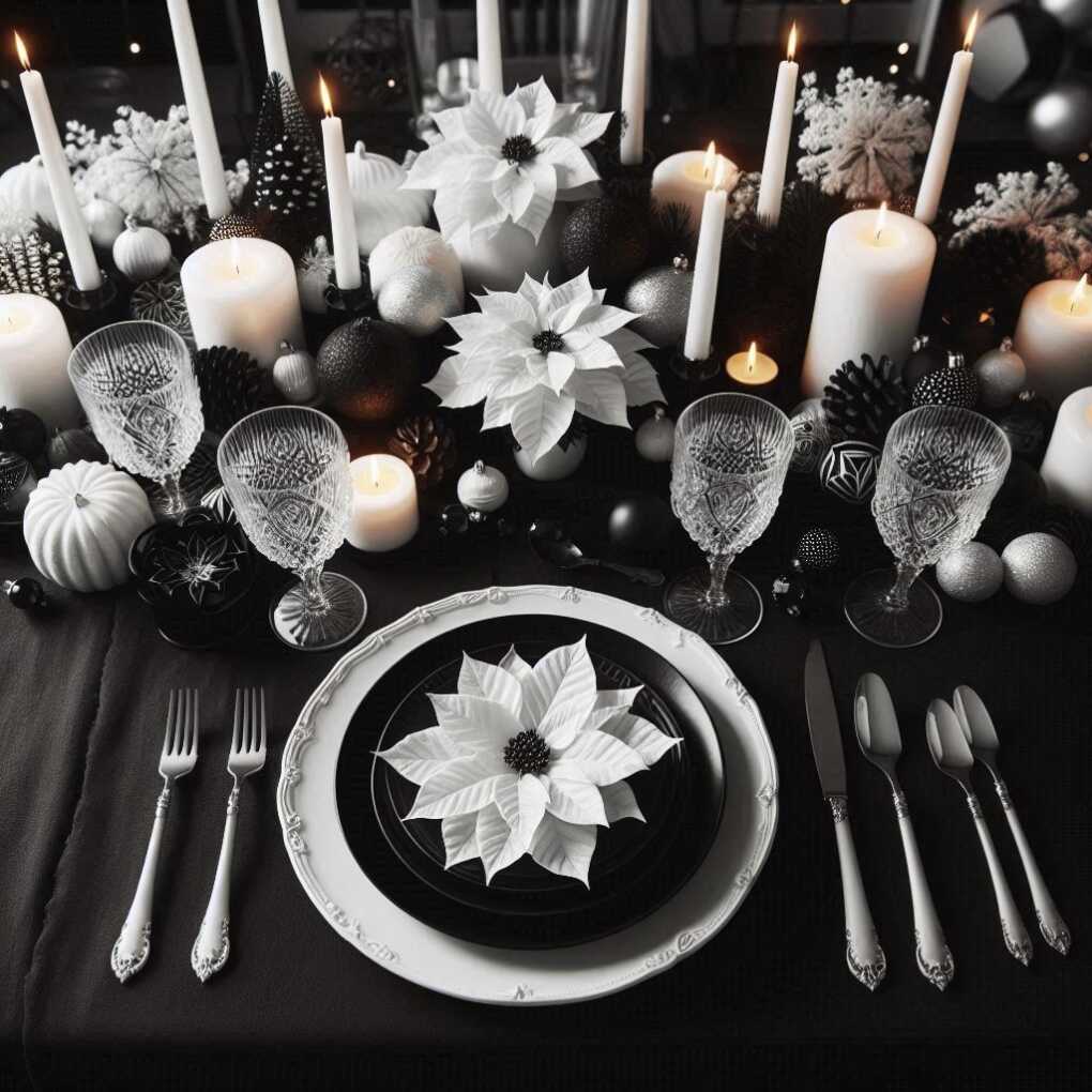 Monochromatic Table Setting