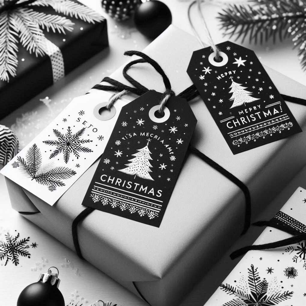 Monochrome Gift Tags