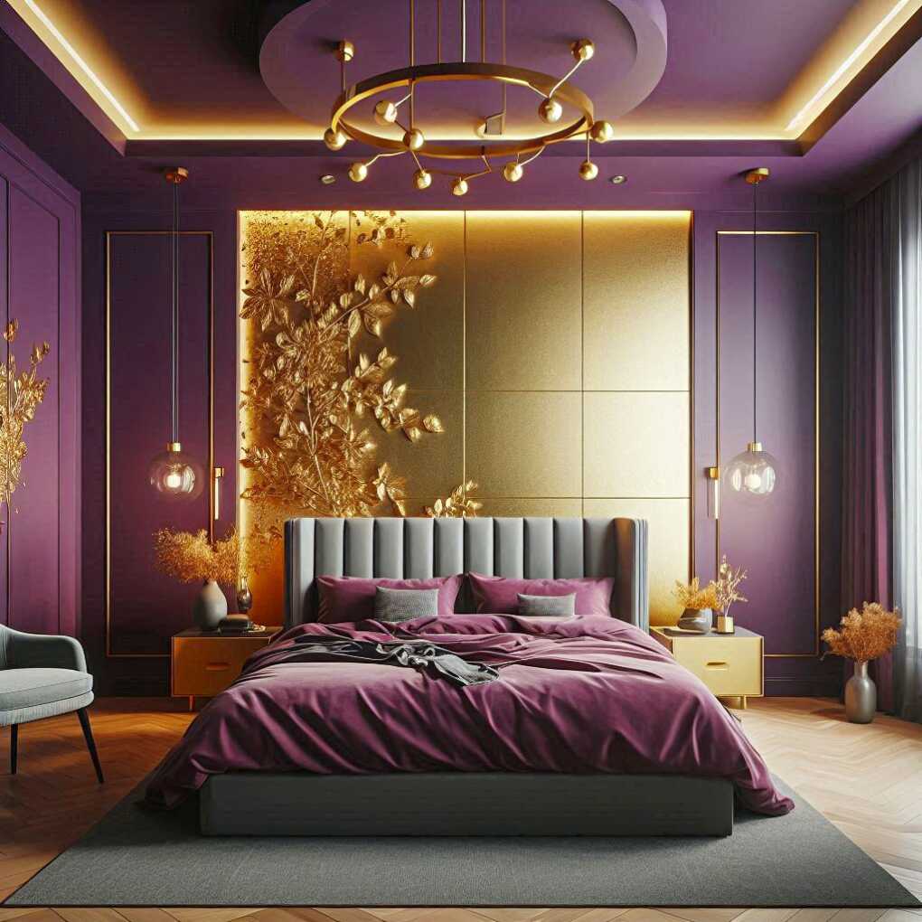 Plum and Gold Luxury