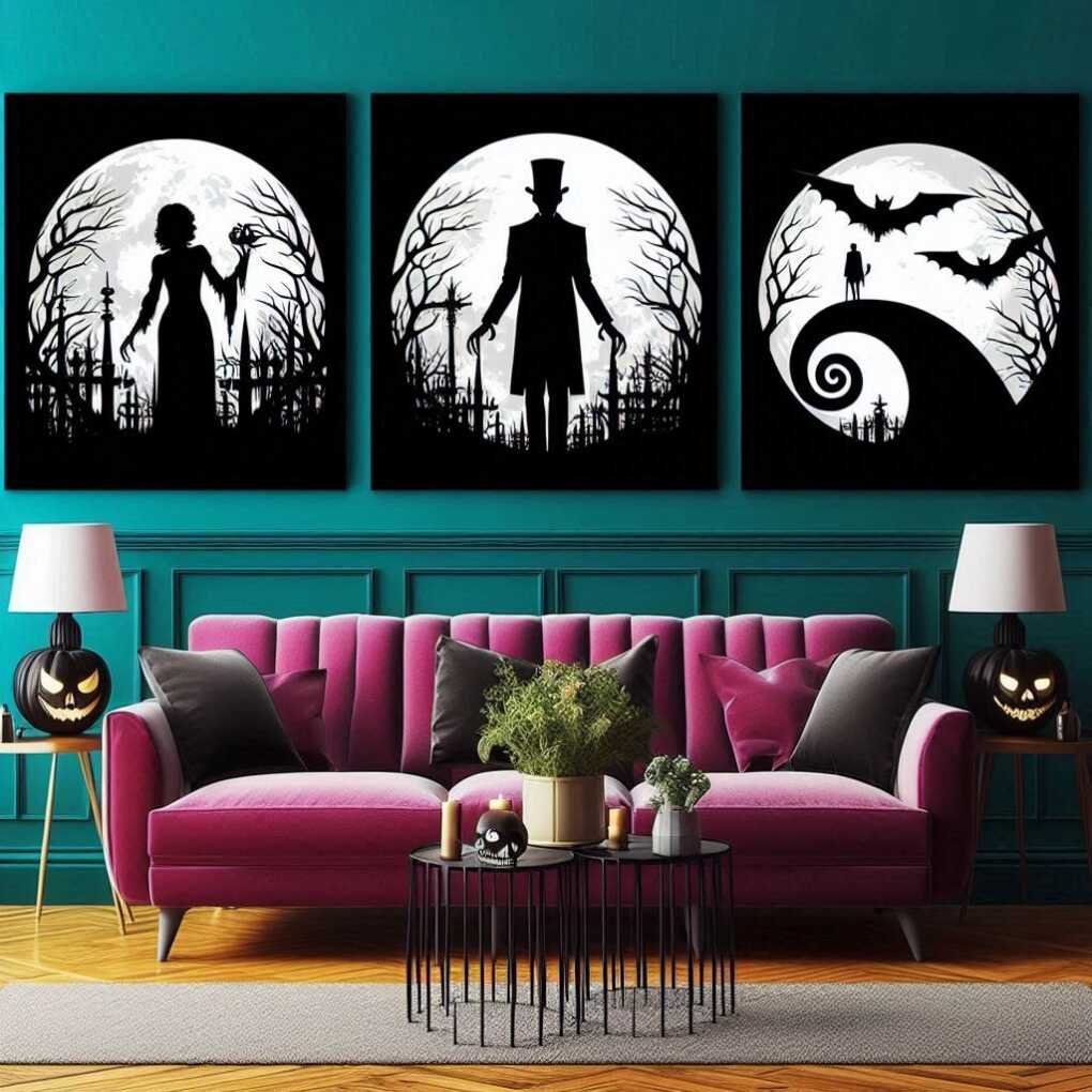 Sinister Silhouette Paintings