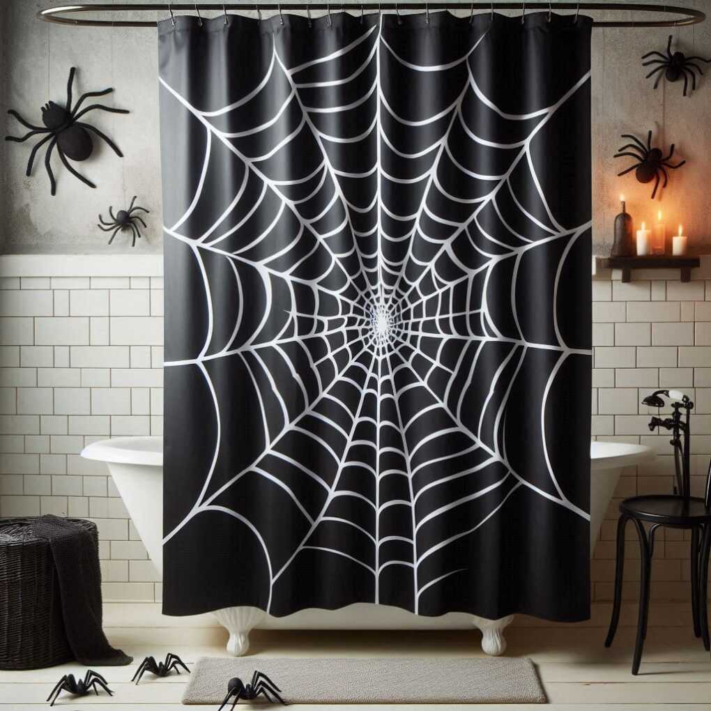 Spiderweb Shower Curtain