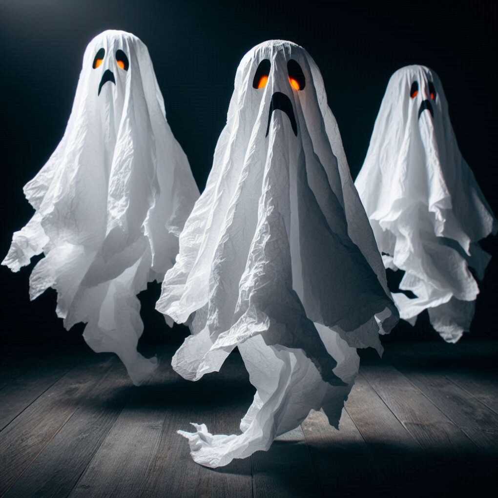 Terrifying Tissue Paper Ghosts