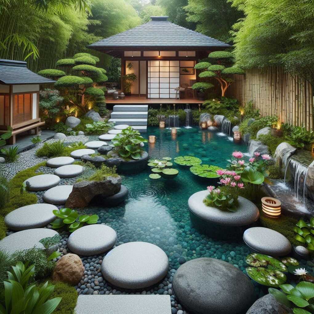 10. Japanese Garden Natural Pool