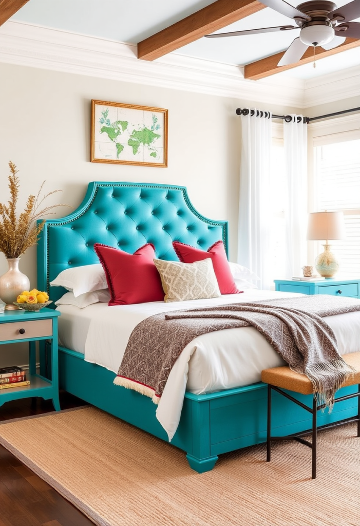 11. Turquoise Headboard